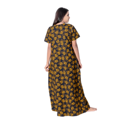 Aishwarya's Modern & New Regular Fit Cotton Printed Nighties - All Over Printed Stylish Nightwear for Stylish Women | Side Mobile Pocket | Beautiful Nighties for Stylish Women's | Colourful Printed Cotton Nighties - A011